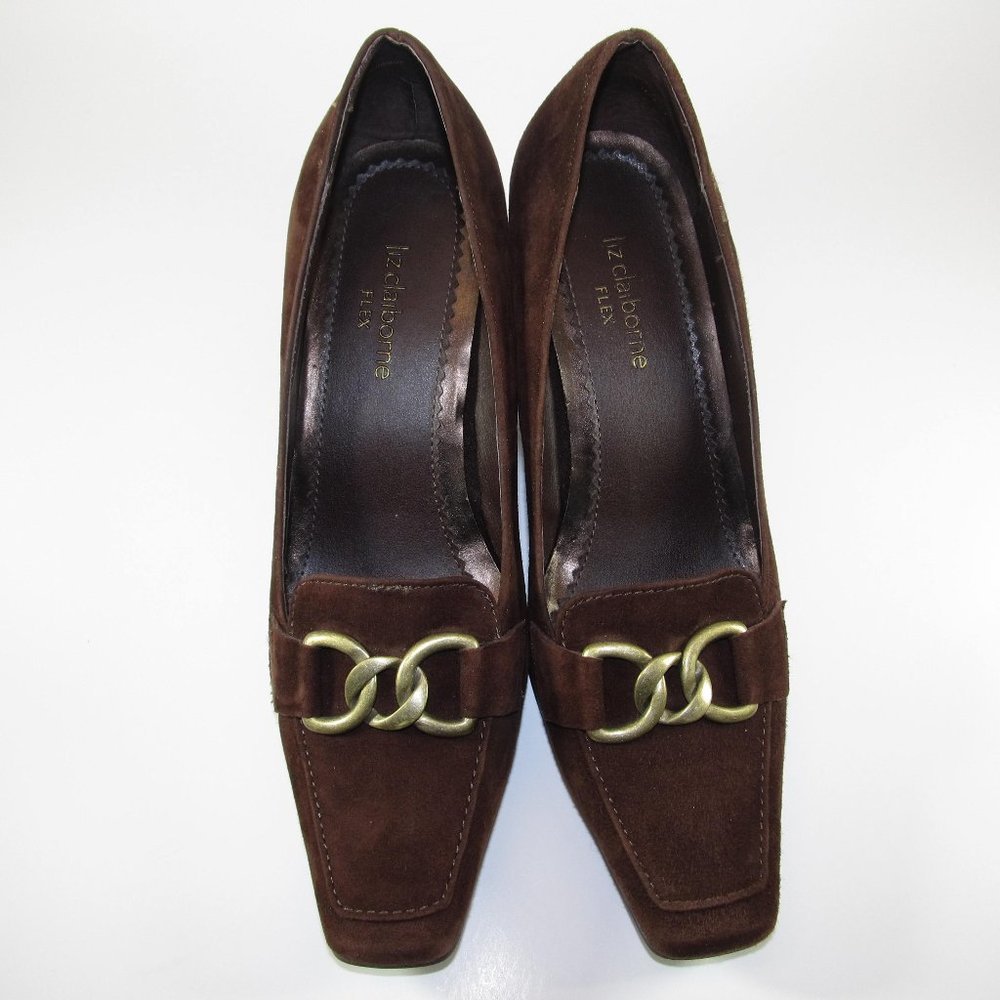 Liz Claiborne Flex Brown Bit Front Sz 7M (22)